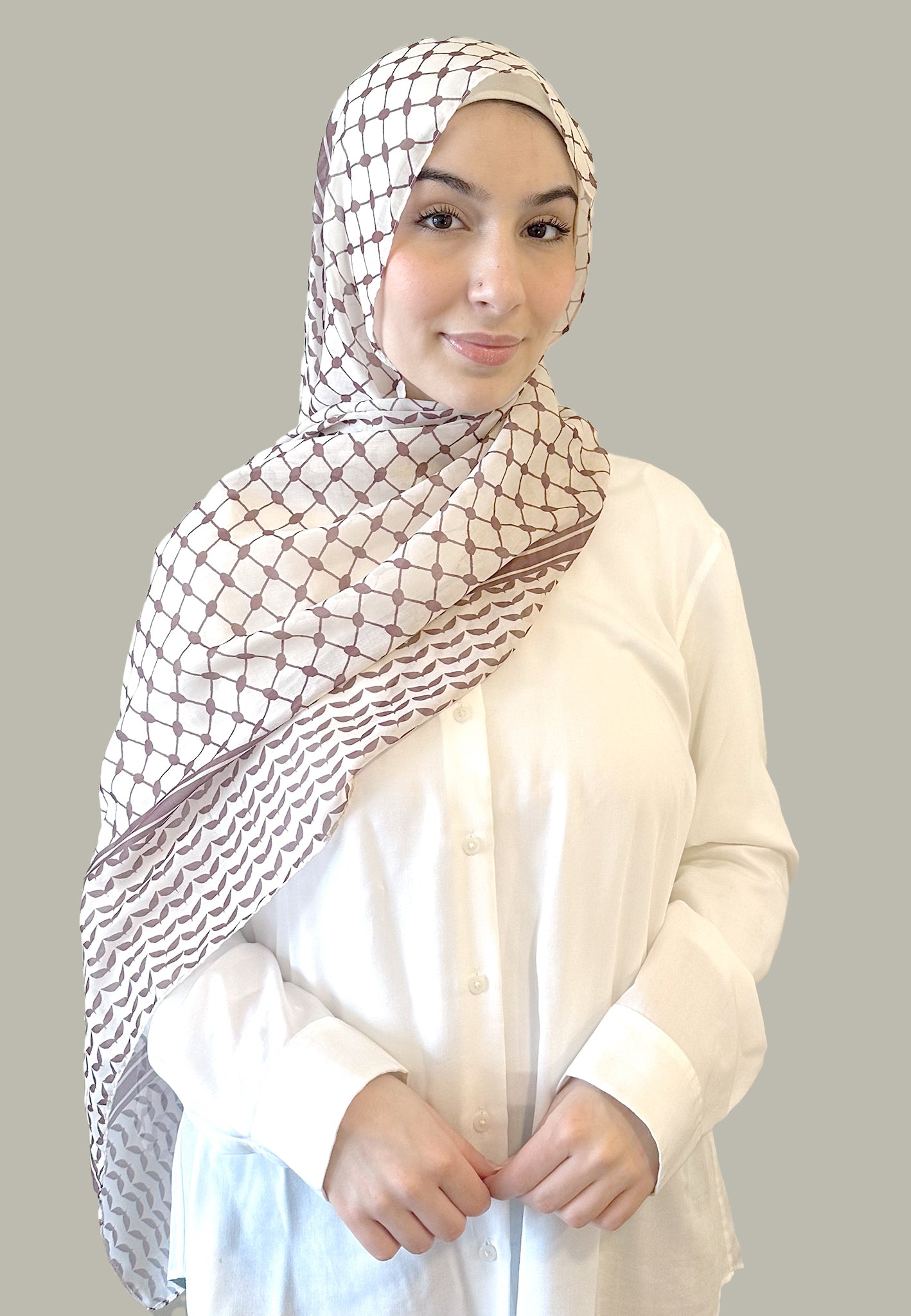 Palestine Hijab Braun