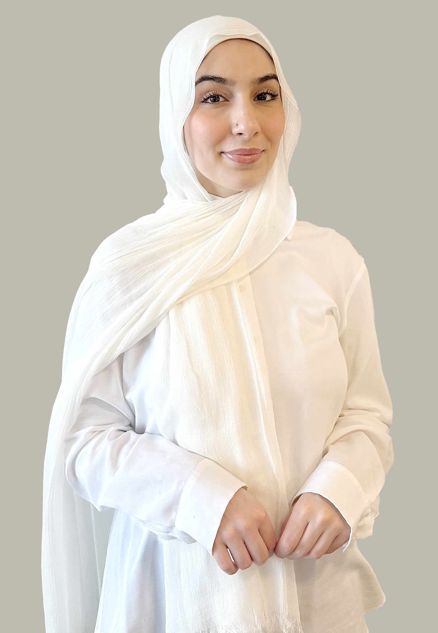 Blanc Modal Hijab