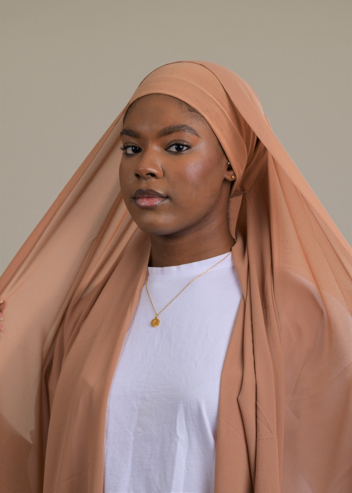 Instant Chiffon Hijab - Pumpkin