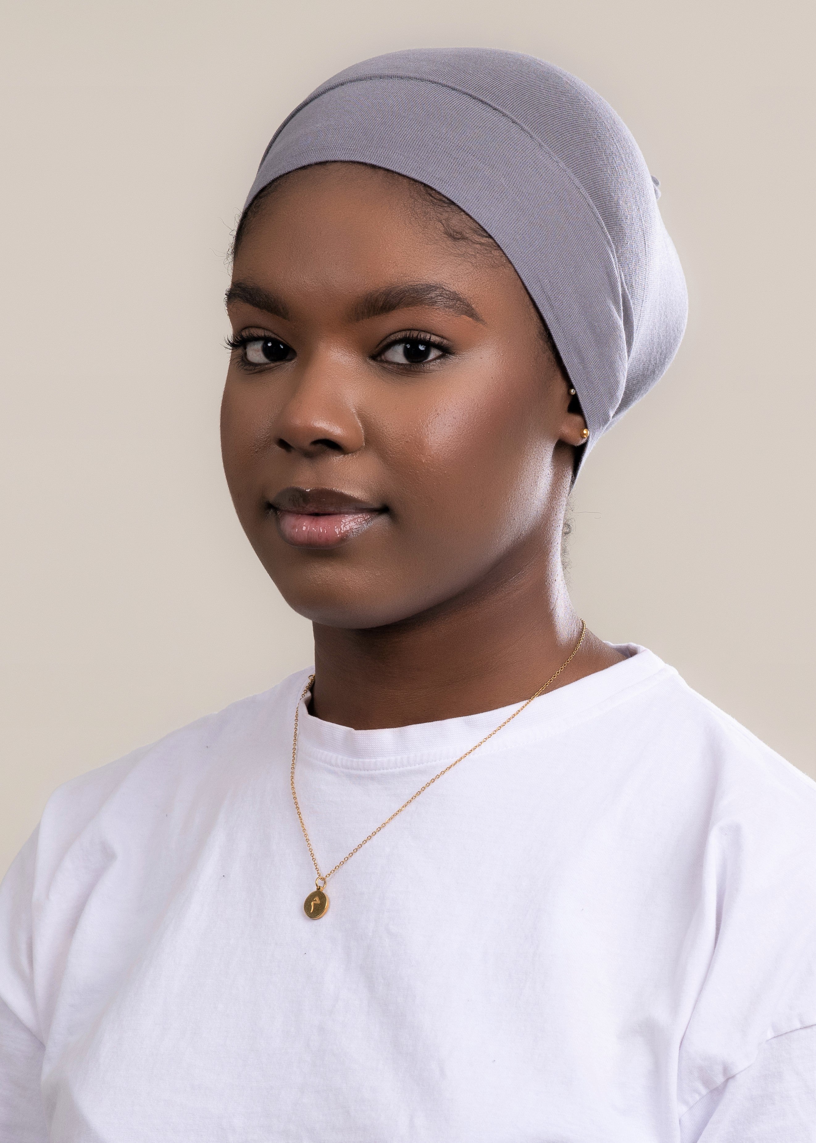 Jersey Tube Hijab Cap - Grey