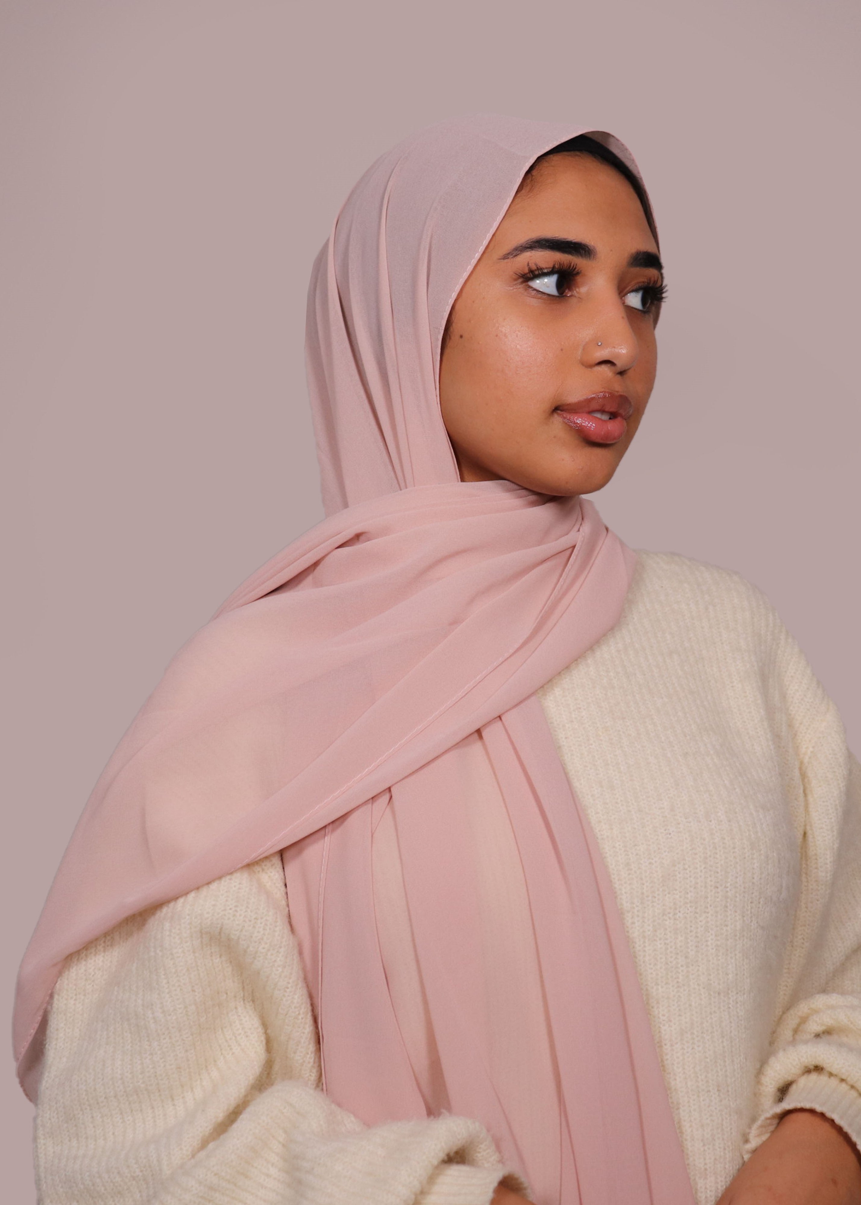 Classic Chiffon Hijab - Nude