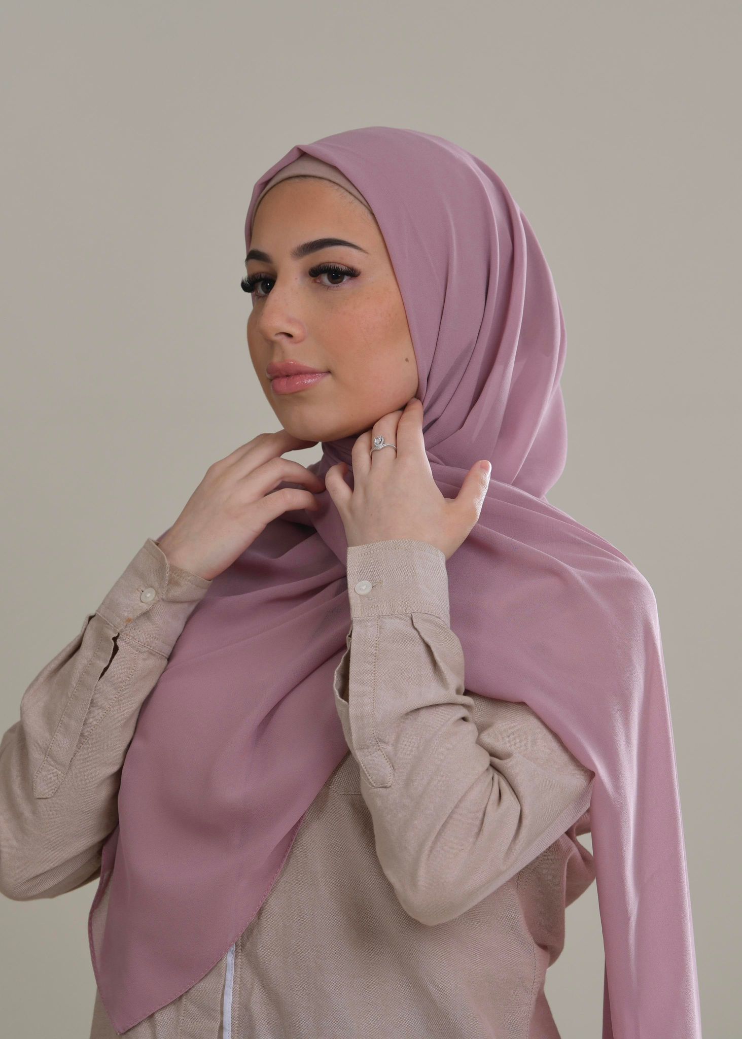 Classic Chiffon Hijab - Muave