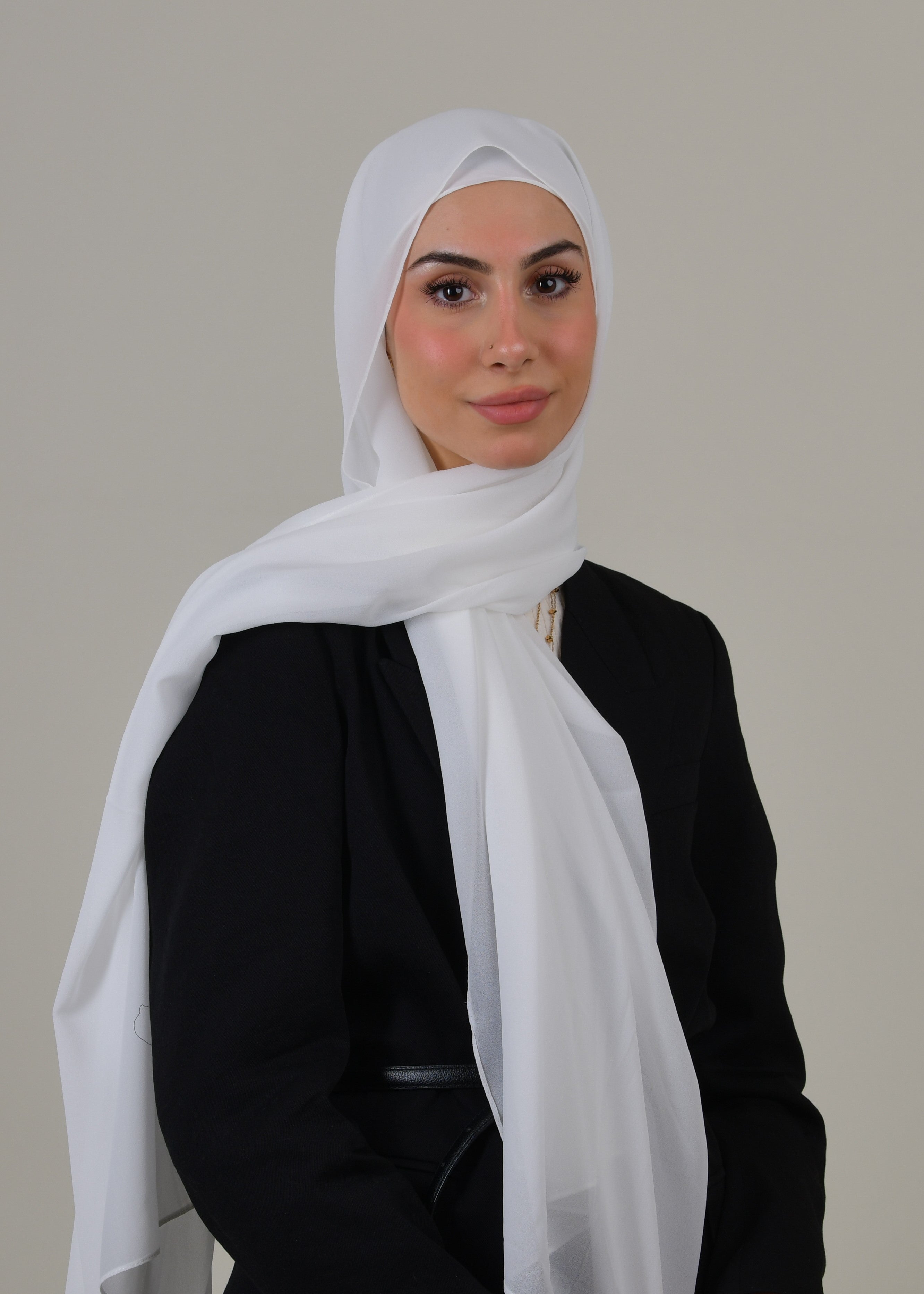 Instant Chiffon Hijab - Blanc